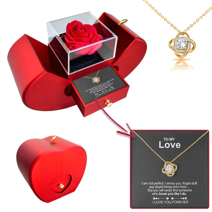 Cadeau Forever Rose - Collier spécial