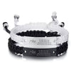 Simple Black and White Romantic Woven Couple Engraved Bracelets