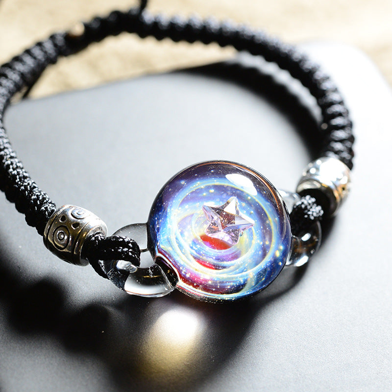 Bracelet en verre élément univers créatif