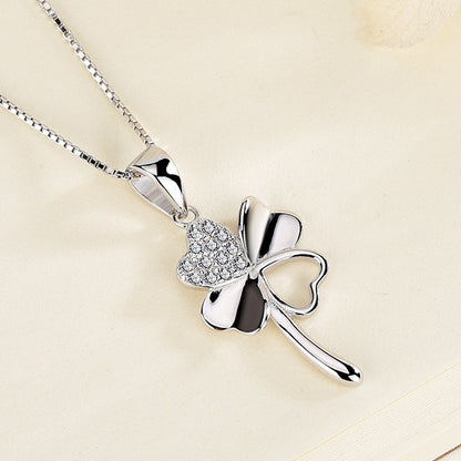 Four-leaf clover necklace