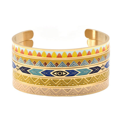 Bohemian Colorful Enamel Lucky Bracelet