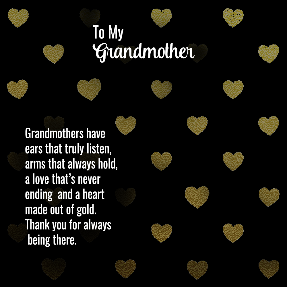 To Grandmother Message Card