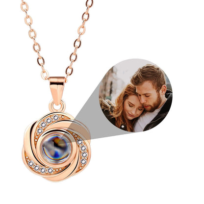 Personalized Projection Necklace - Record My Love